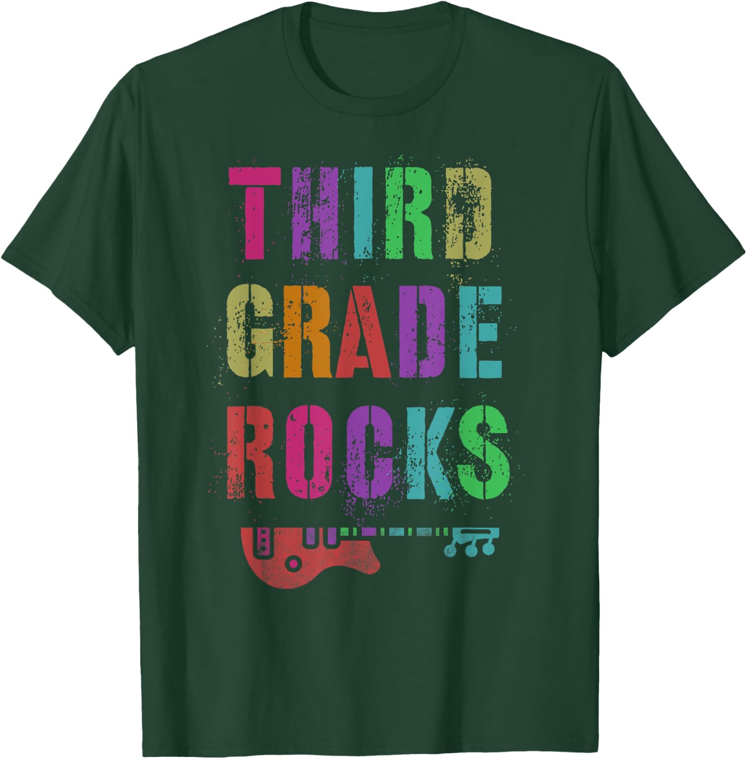 3rd GRADE ROCKS Teacher Ready to Rock Third Gr Is My Jam T-Shirt - T-Shirt | Forest