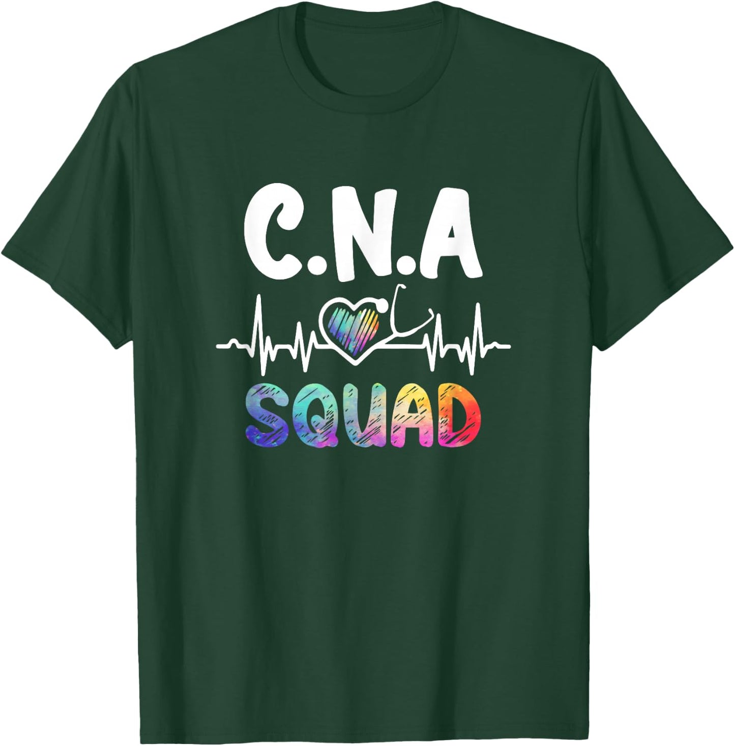 C.N.A Squad Certified Nursing Assistant Nurse Practitioner T-Shirt - T-Shirt | Forest