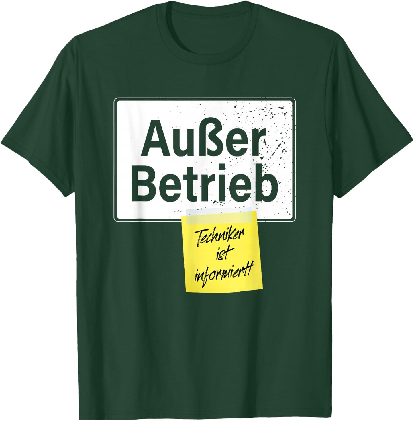 "Out of Operation" Technician Is Informed Faul Funny Office , black T-Shirt - T-Shirt | Forest