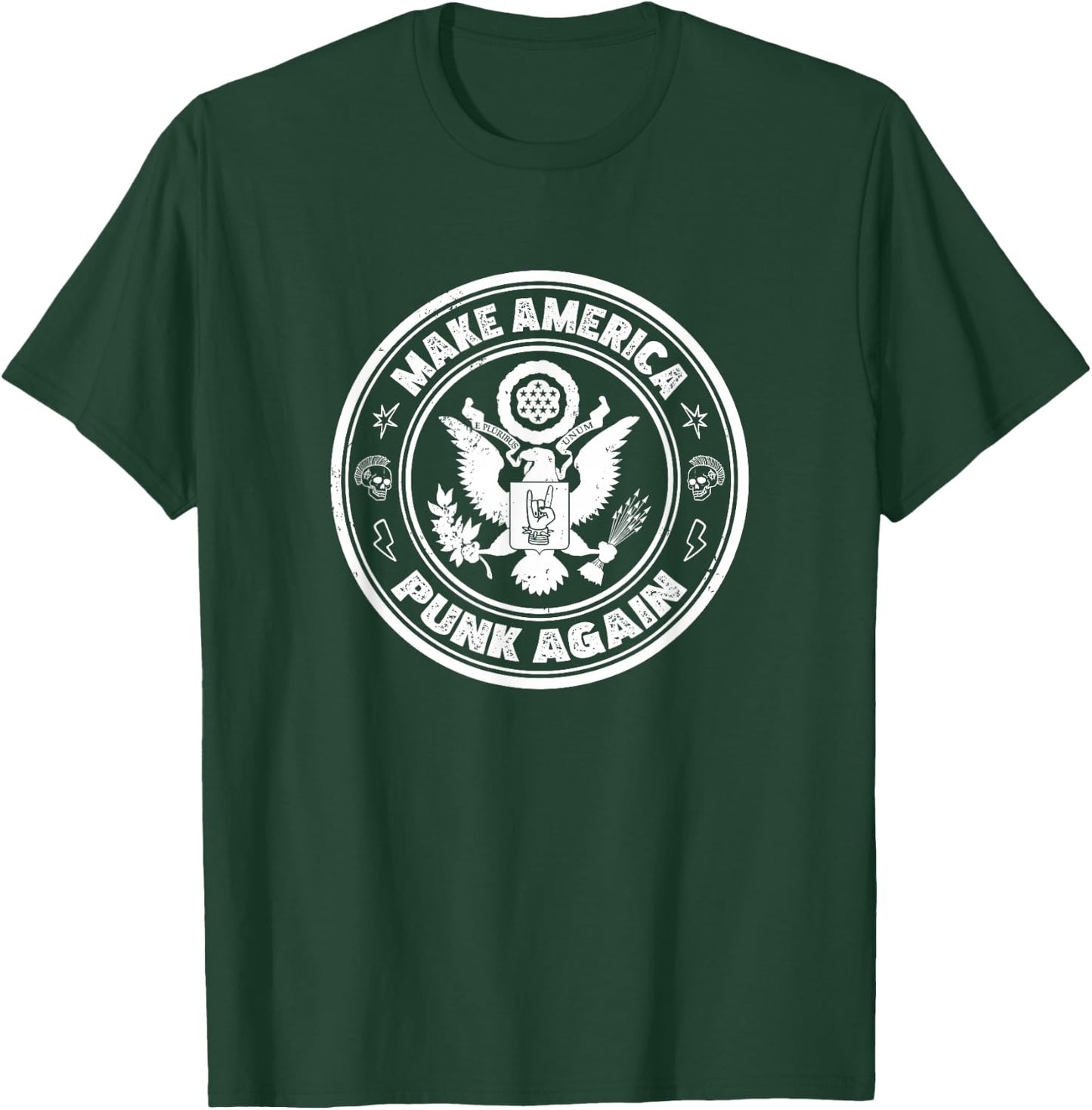 Funny Make America Punk Again Vintage Rock Seal T-Shirt - T-Shirt | Forest