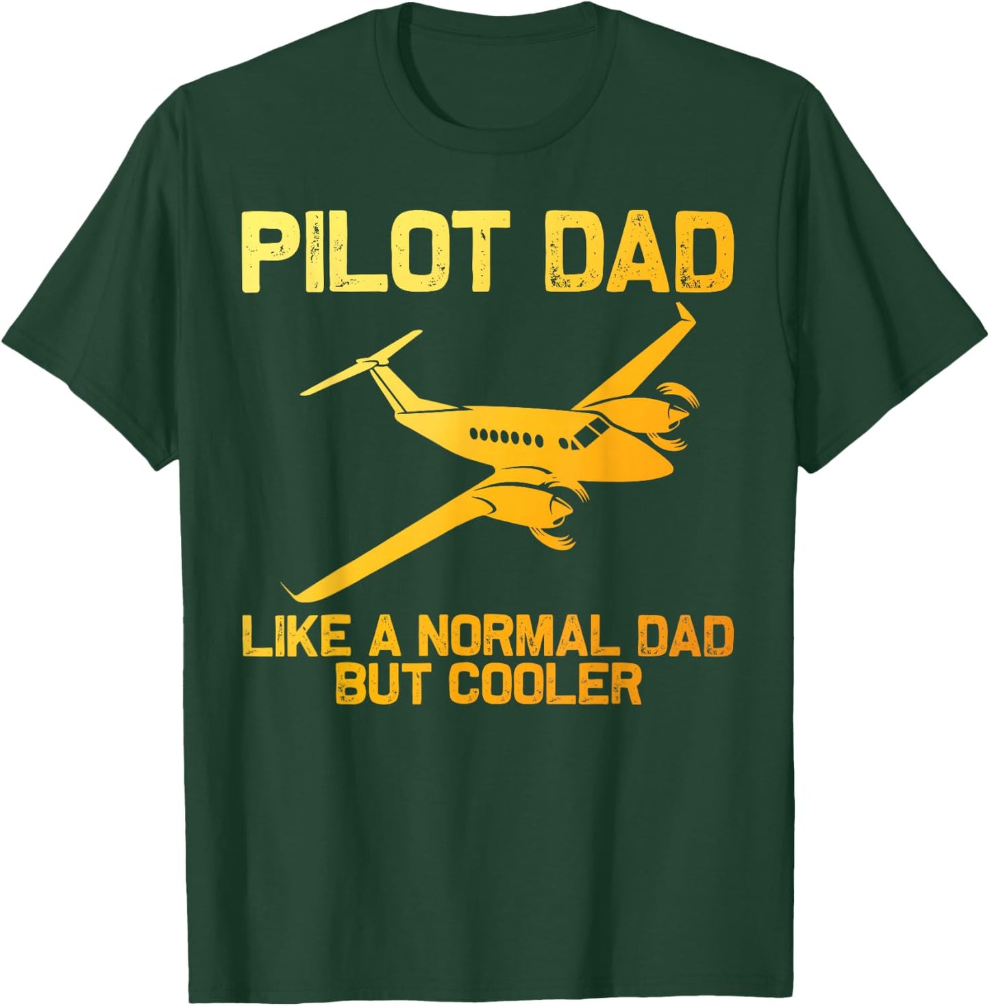 Funny Pilot Dad Art Father Aviation Airplane Pilot T-Shirt - T-Shirt | Forest