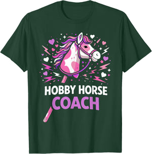 Hobby Horsing Steckenpferd Pferde Trainer Trainerin Coach T-Shirt - T-Shirt | Forest