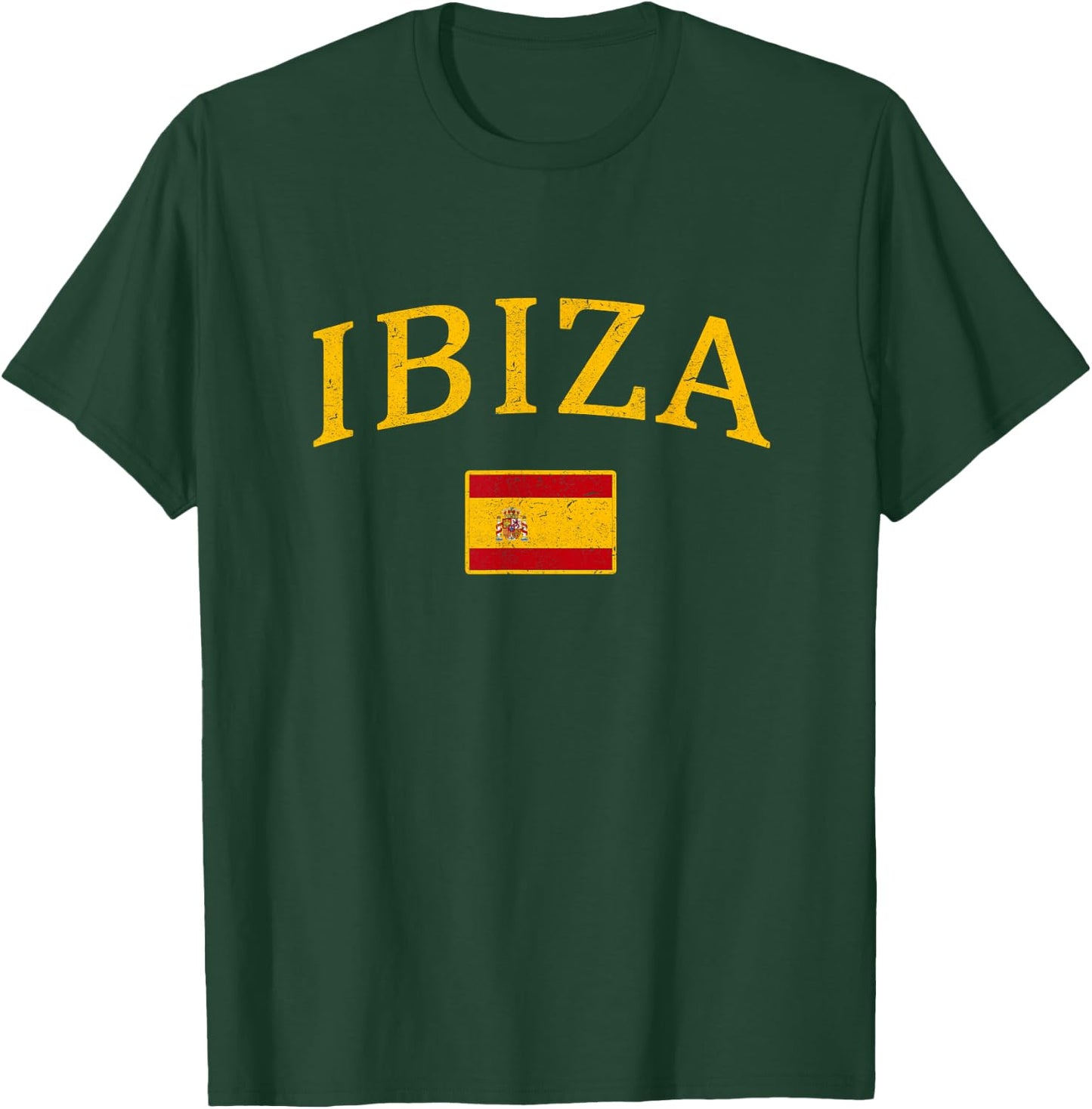 Ibiza Spain Spanish Flag Espana Tourist Souvenir T-Shirt - T-Shirt | Forest
