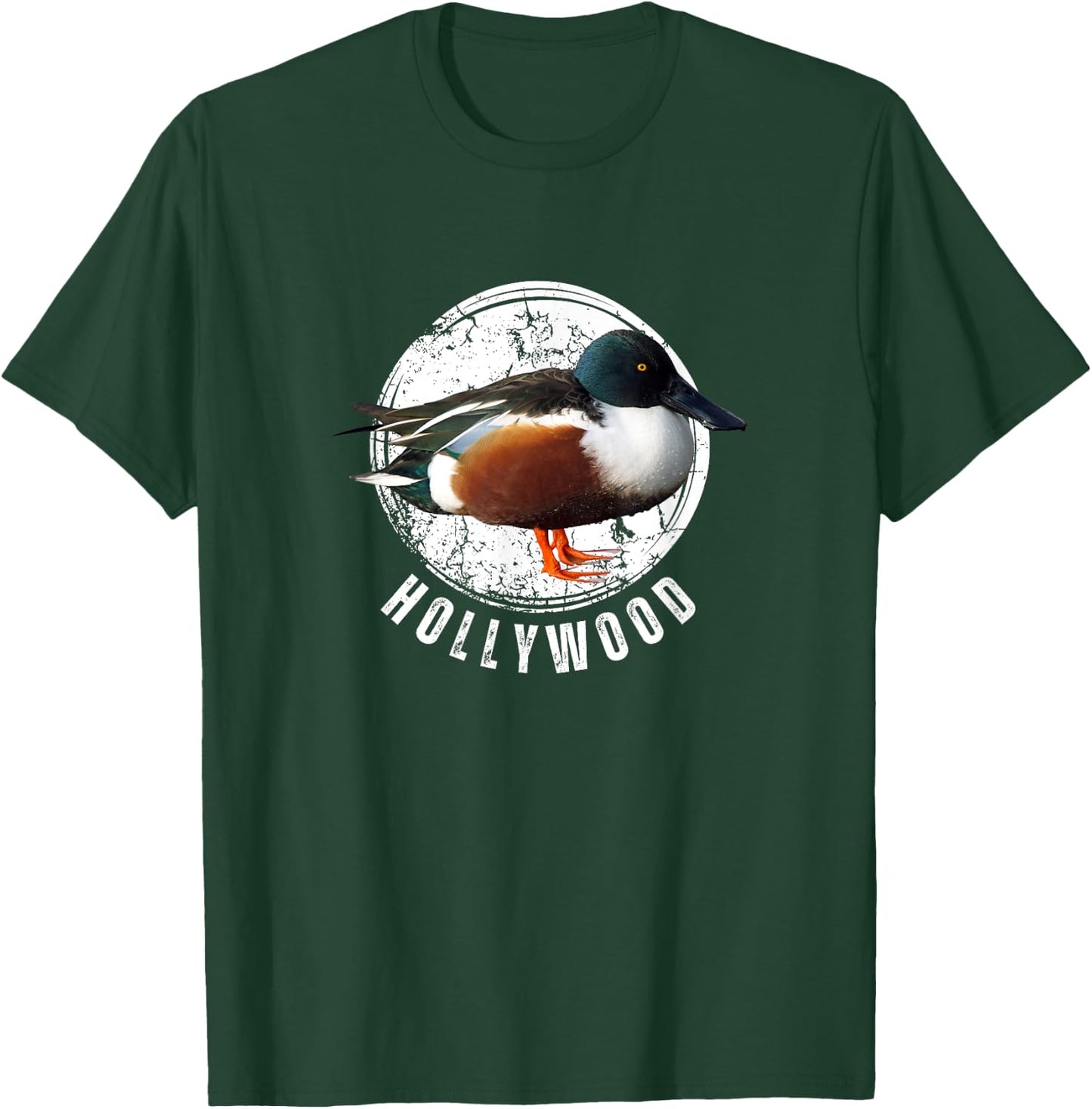 Duck Hunting Shirt Shoveler Spoonbill Spoonie Hollywood T-Shirt - T-Shirt | Forest