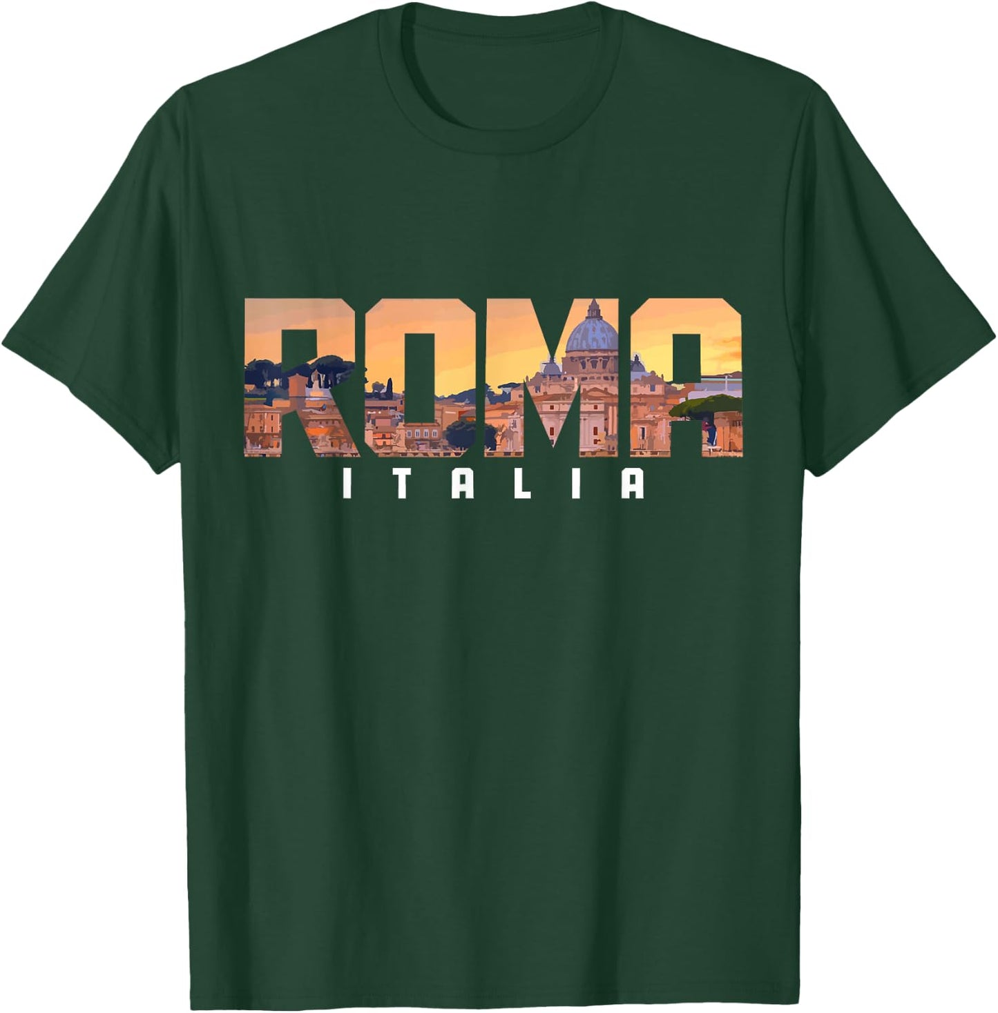 Rome Italy Roma Italia Italian Souvenir T-Shirt - T-Shirt | Forest