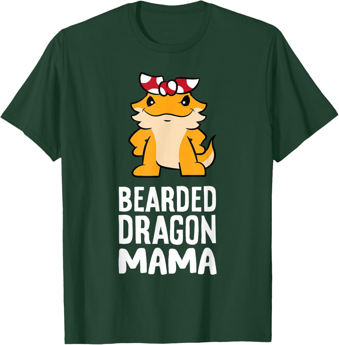 Bearded Dragon Mama Reptile Cute Bearded Dragon Mom T-Shirt - T-Shirt | Forest