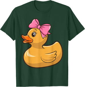 Rubber Duck with Pink Bow Rubber Duckie T-Shirt - T-Shirt | Forest
