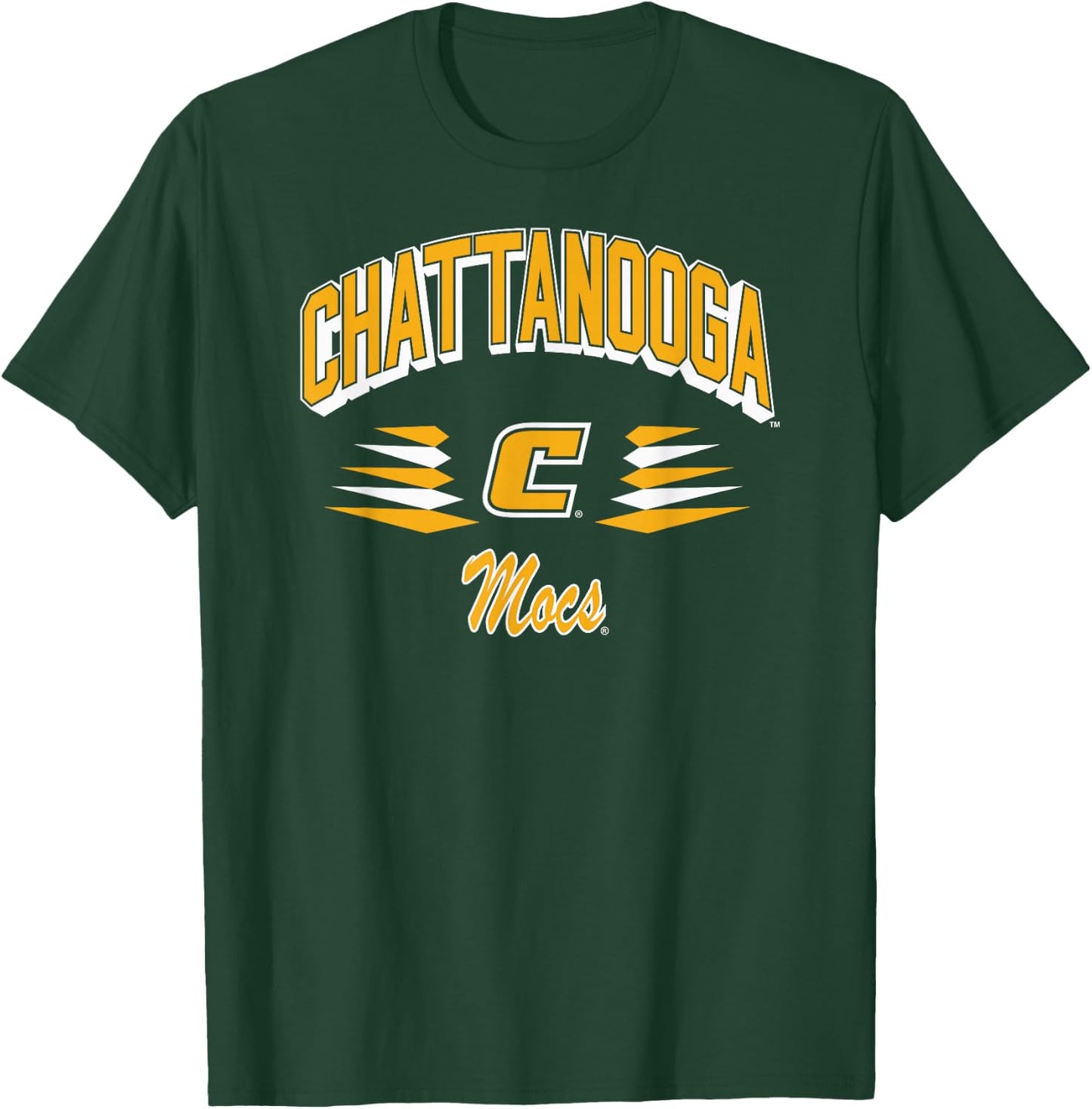 Chattanooga Mocs Retro Diamond Navy Officially Licensed T-Shirt - T-Shirt | Forest