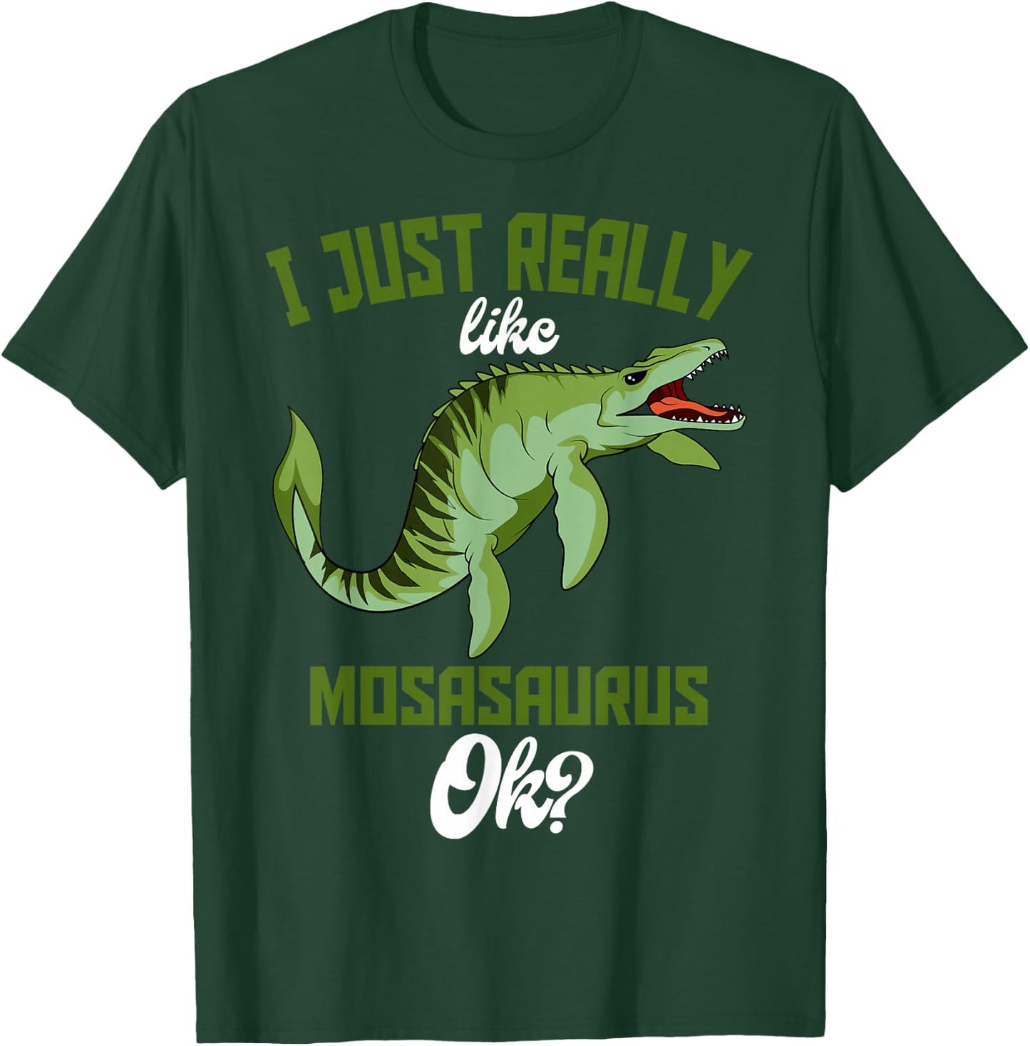 Mosasaurus Prehistoric Aquatic Dinosaur Paleontologist T-Shirt - T-Shirt | Forest