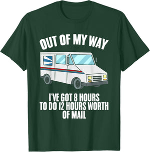 Funny Delivery Driver Post Office Truck Postal Workers T-Shirt - T-Shirt | Forest