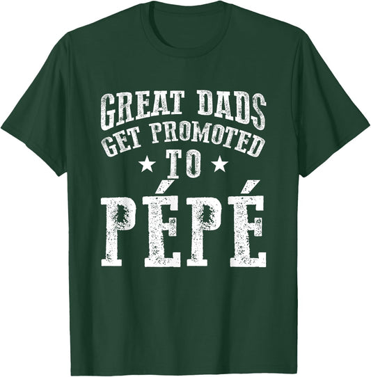 Great Dads Get Promoted To Pepe Grandpa Father's Day T-Shirt - T-Shirt | Forest