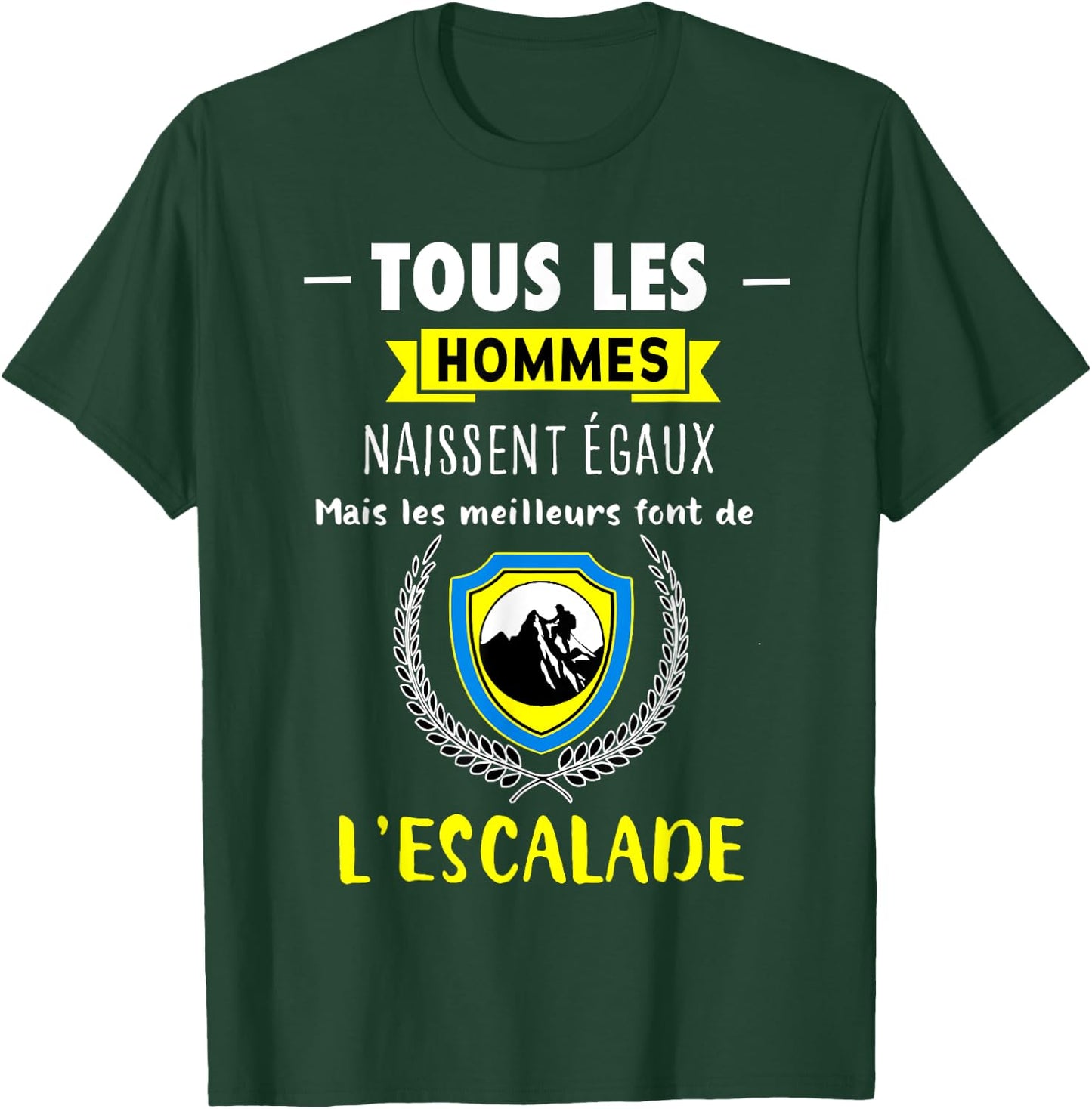 Funny Gift Climbing "The Best Become a Climber" , Black, S T-Shirt - T-Shirt | Forest