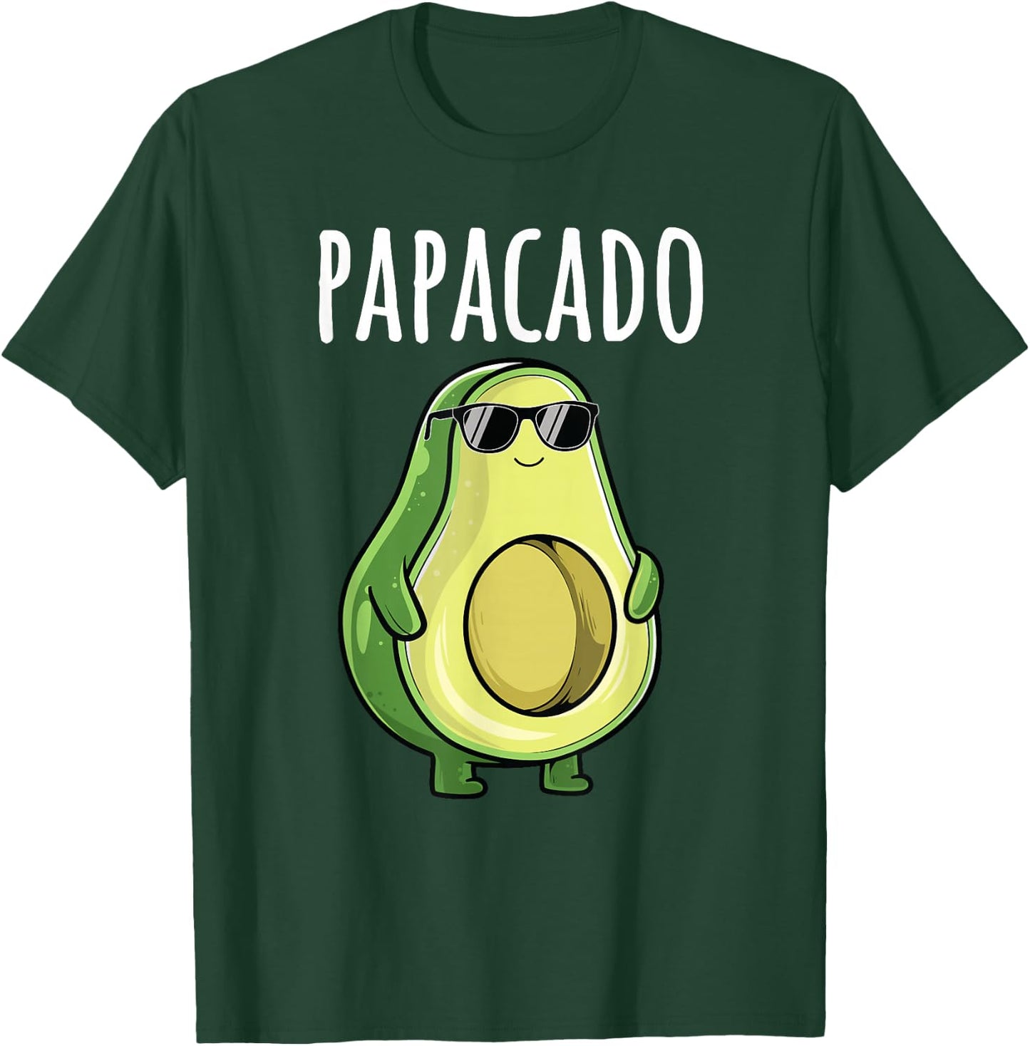 Pregnancy Announcement Shirts Men Dad Funny Papacado , black T-Shirt - T-Shirt | Forest