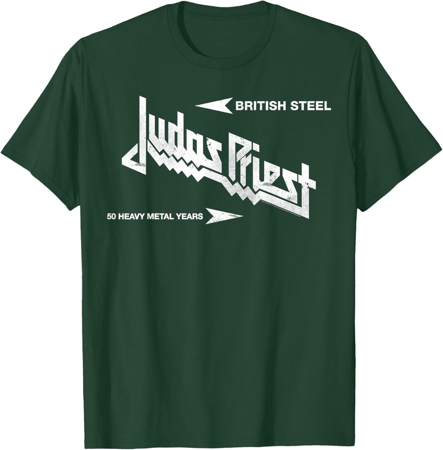 Judas Priest British Steel Olive , Green, s T-Shirt - T-Shirt | Forest