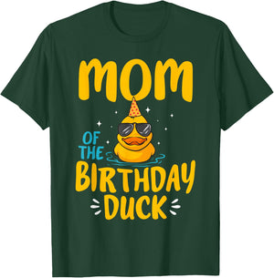 Rubber Duckies Mom Of The Birthday Duck Rubber Duck T-Shirt - T-Shirt | Forest