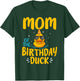 Rubber Duckies Mom Of The Birthday Duck Rubber Duck T-Shirt - T-Shirt | Forest