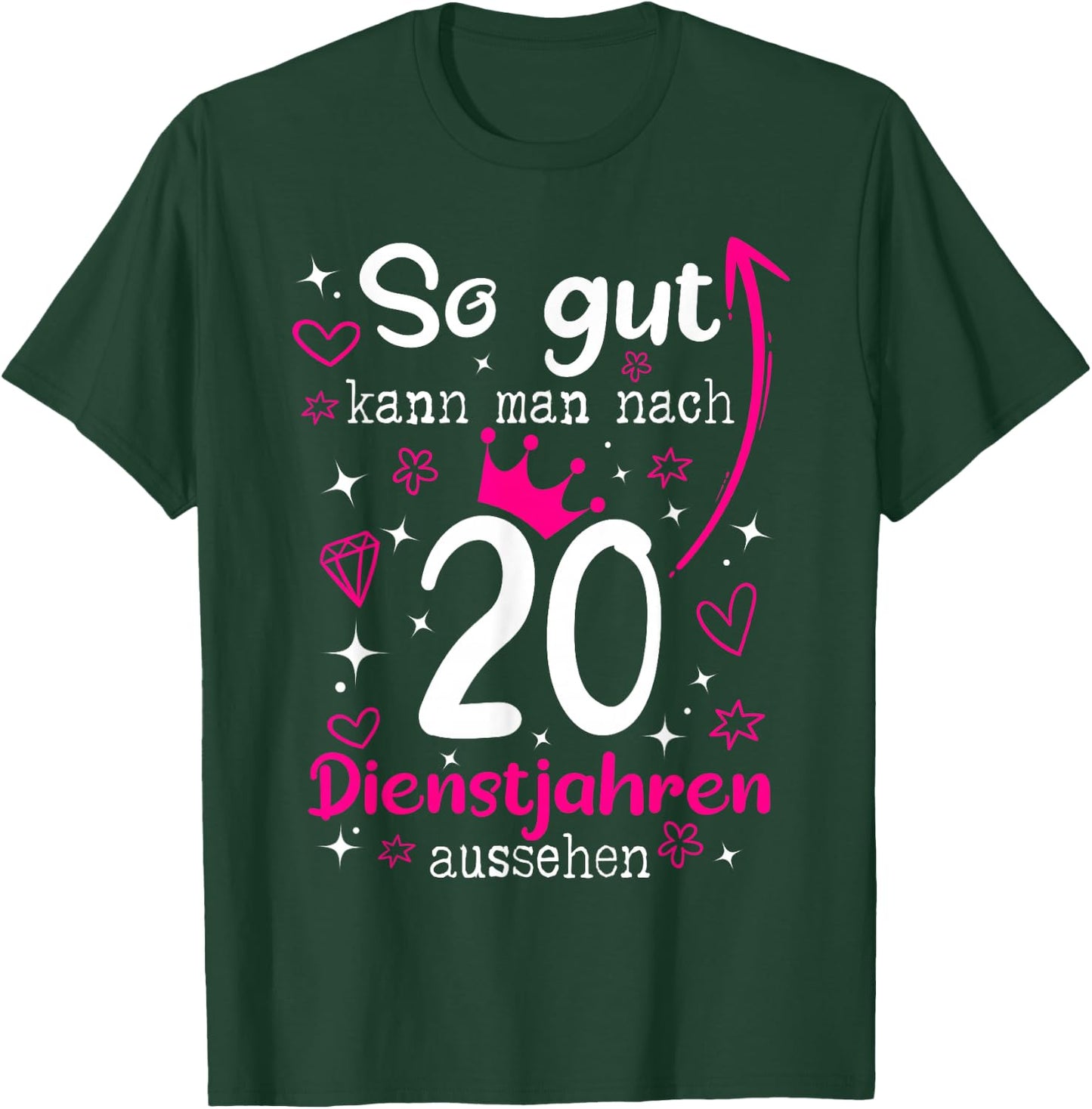 Firmenjubiläum 20 Jähriges Dienstjubiläum 20 Years Anniversary , black, s T-Shirt - T-Shirt | Forest