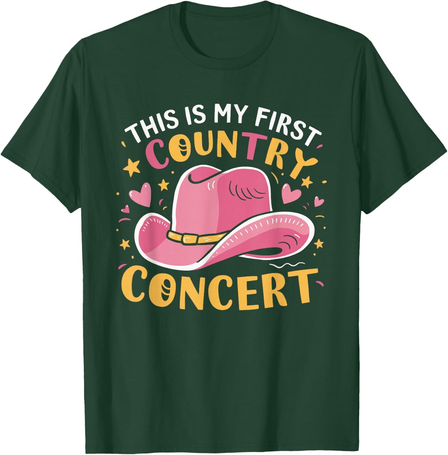 This Is My First Country Concert T-Shirt - T-Shirt | Forest