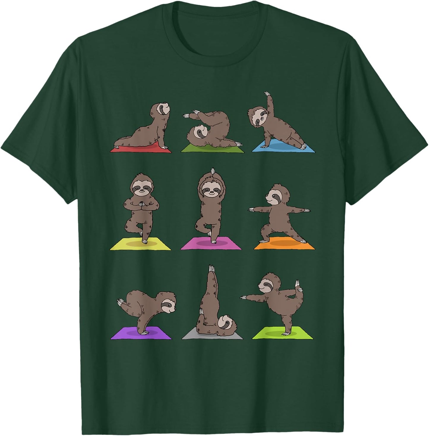 Sloth Yoga T-Shirt - T-Shirt | Forest