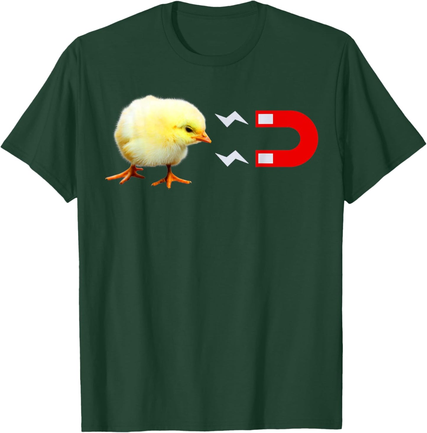 Chick Magnet, Baby Chicken Men's Funny Shirt T-Shirt - T-Shirt | Forest