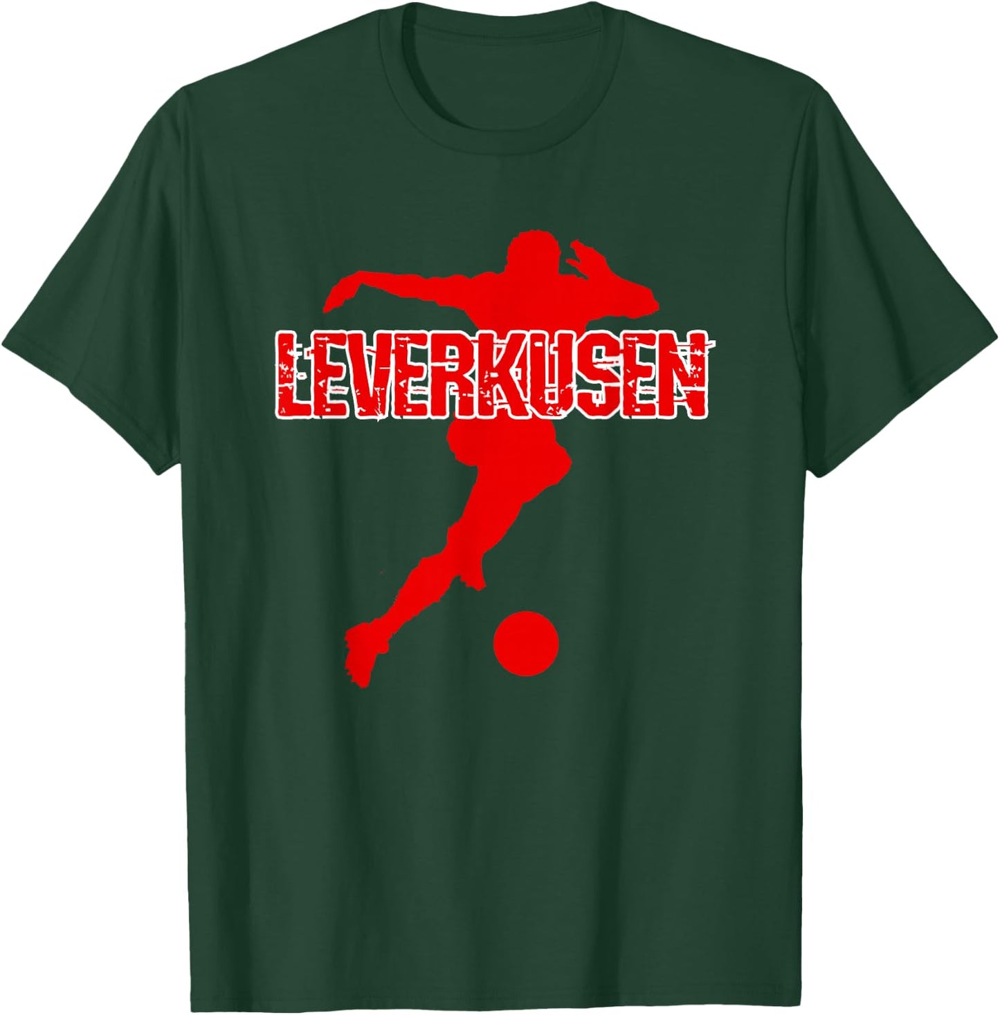 Football Kicken Club Leverkusen Fan Home Westphalia , black T-Shirt - T-Shirt | Forest