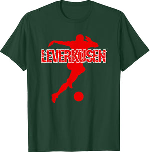 Football Kicken Club Leverkusen Fan Home Westphalia , black T-Shirt - T-Shirt | Forest