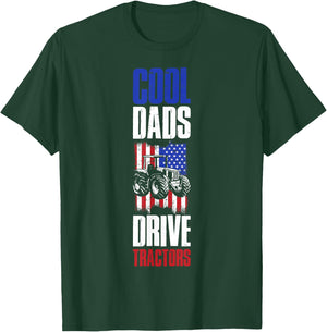 Cool Dads Drive Tractors T-Shirt - T-Shirt | Forest