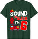 Kids Sound The Alarm 6 Years 6th Birthday Fire Truck Firefighter T-Shirt - T-Shirt | Forest