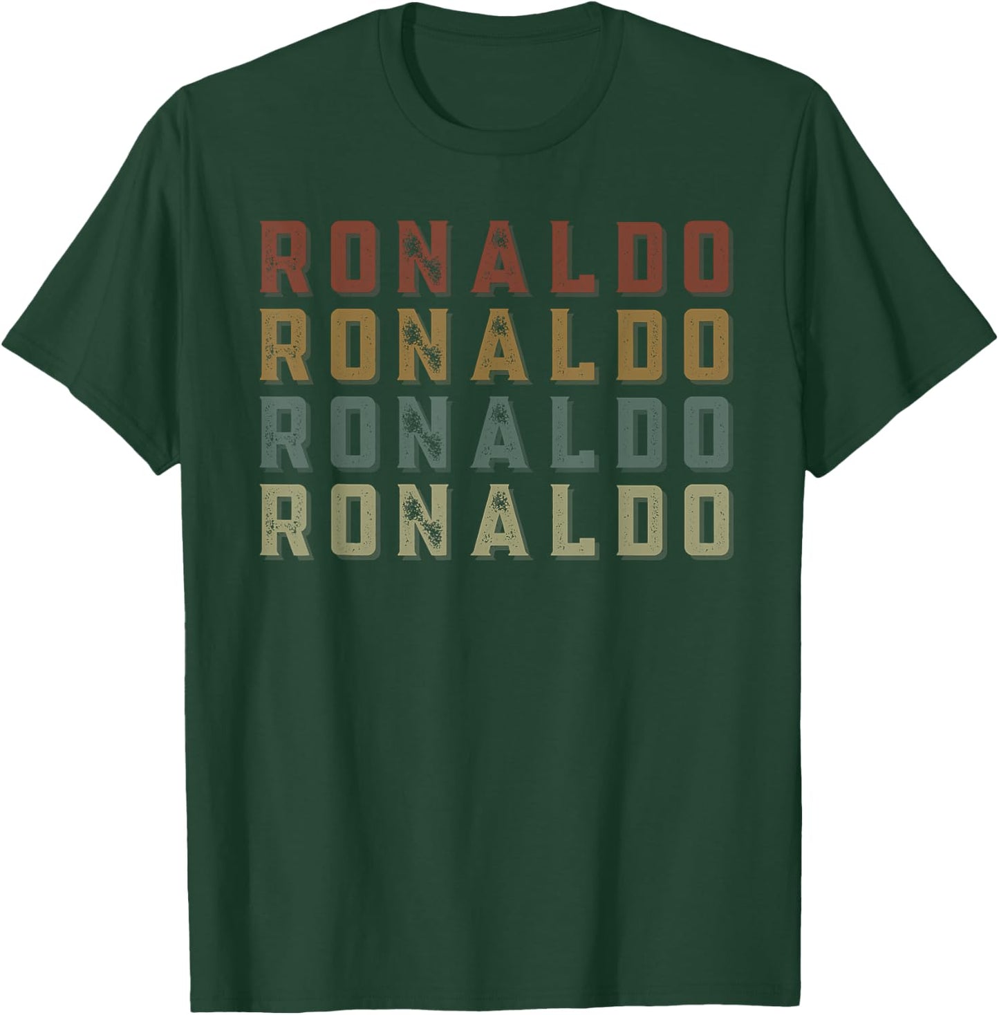 Vintage Ronaldo First Name Funny Love Heart Ronaldo Grunge T-Shirt - T-Shirt | Forest