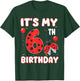 6 Year Old Birthday Ladybug Themed It's My 6th Birthday T-Shirt - T-Shirt | Forest