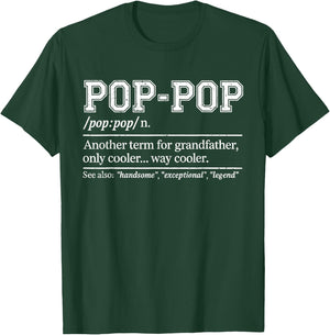 Pop Pop Definition Shirt Men Funny Poppop Fathers Day T-Shirt - T-Shirt | Forest