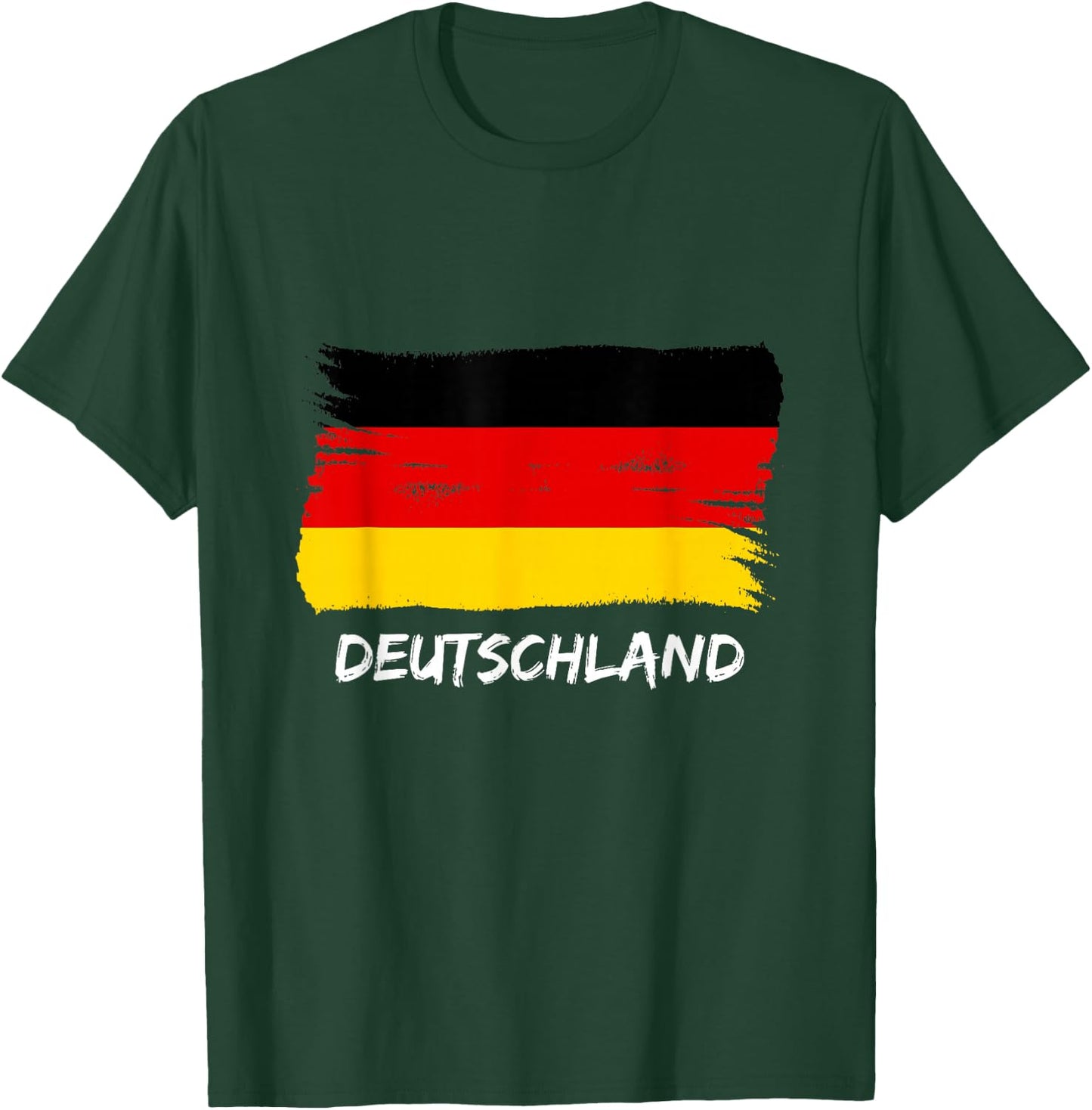 German Flag Germany Team Fan , black T-Shirt - T-Shirt | Forest