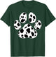 Cat Paw Print Cute Animal Cow Pattern Dog Lover Cow Print T-Shirt - T-Shirt | Forest