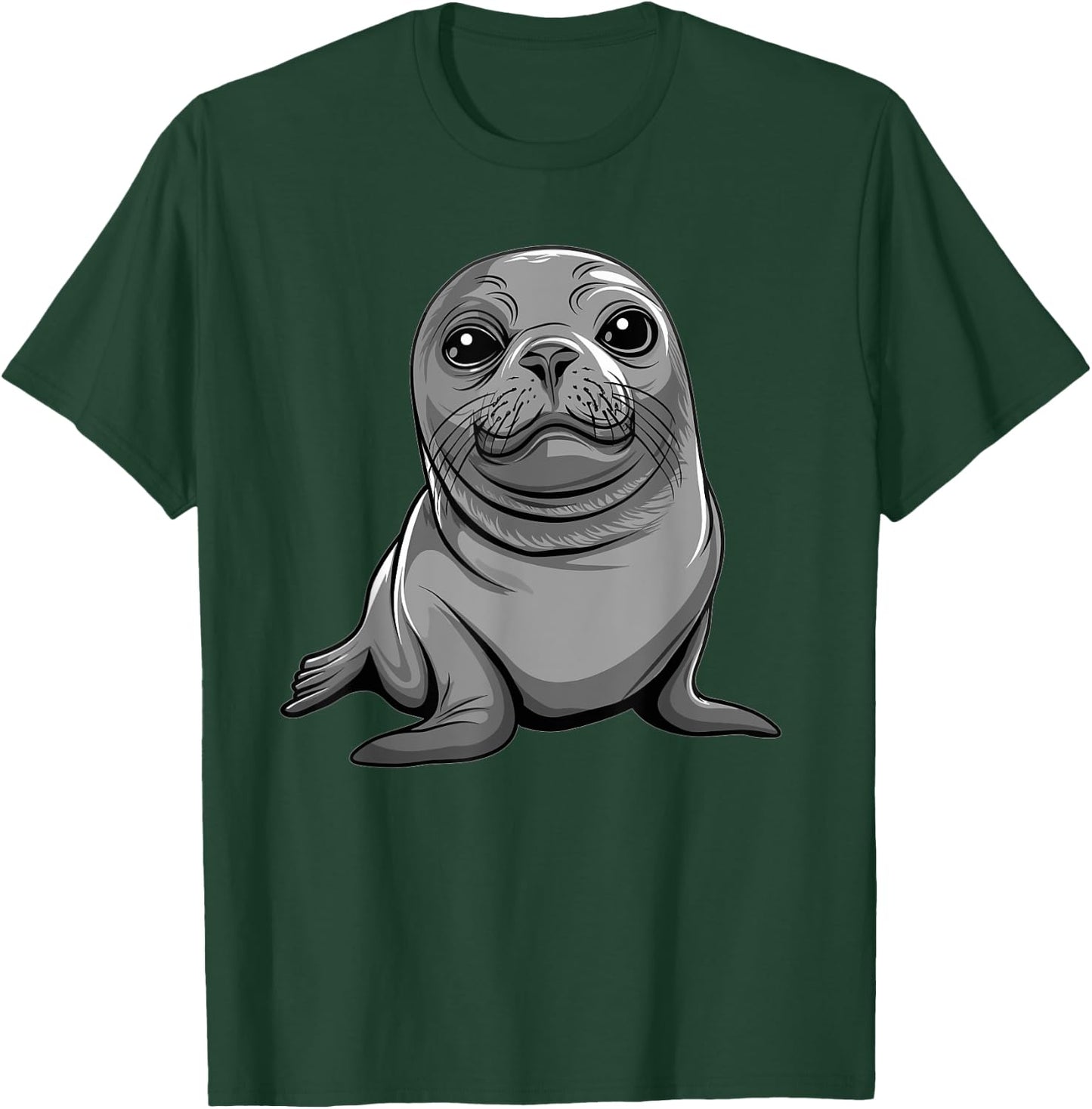 Cute Seal I Kids Seal T-Shirt - T-Shirt | Forest