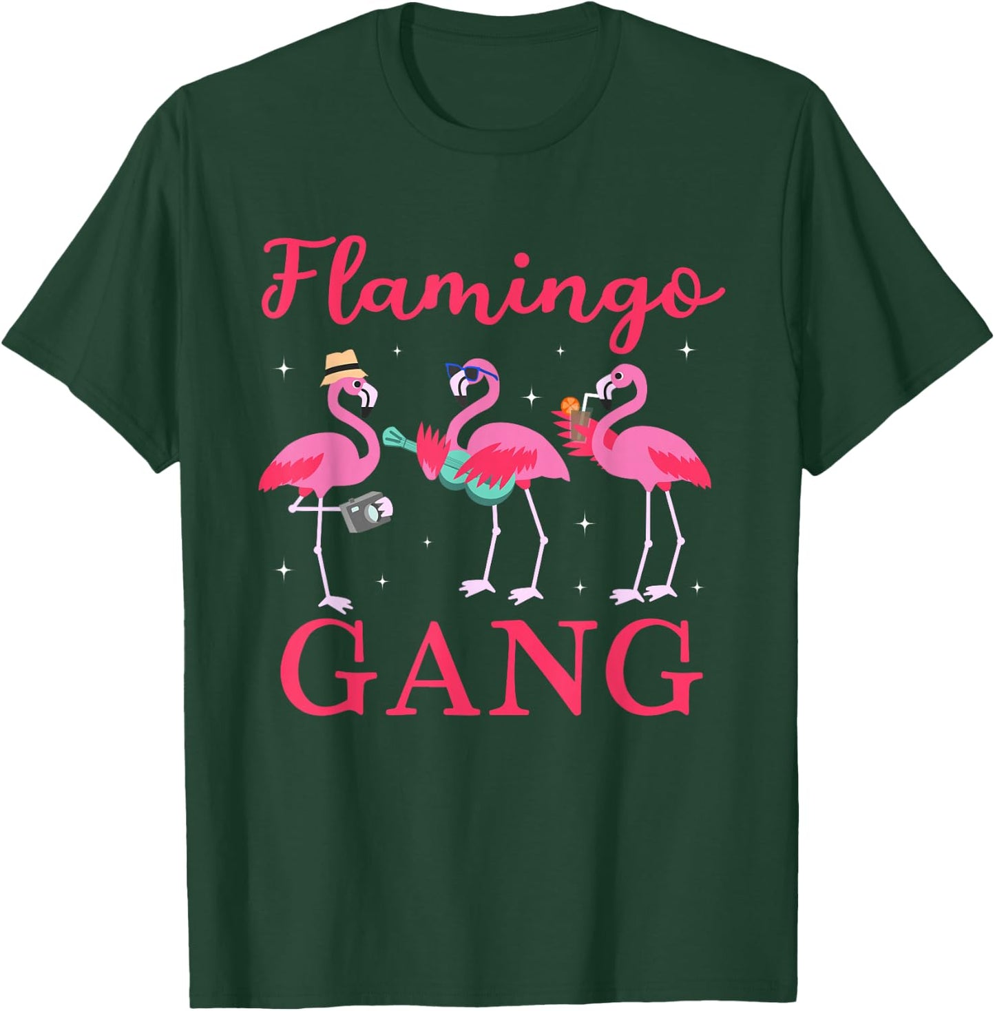 Flamingo Gang Funny Flamingo Holiday and JGA T-Shirt - T-Shirt | Forest