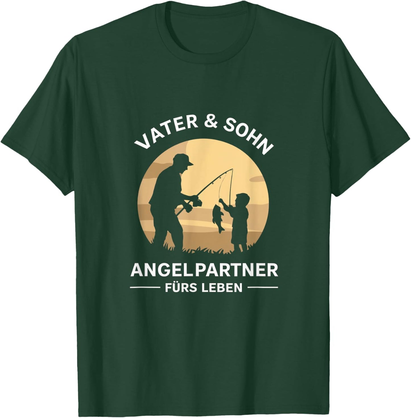 Vater & Sohn Angelpartner fürs Leben T-Shirt - T-Shirt | Forest