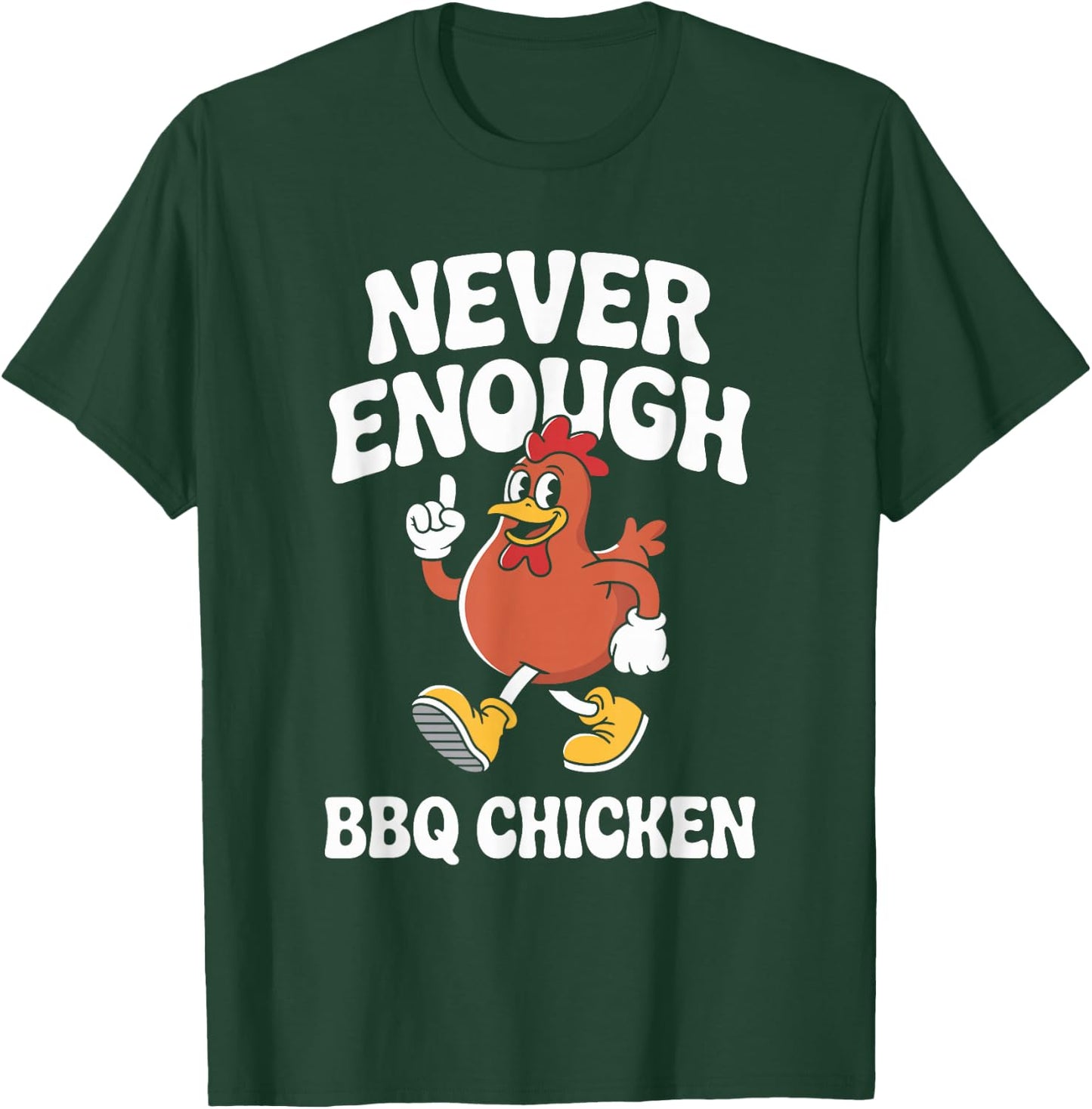 Funny BBQ Chicken or Barbecue Chicken Retro T-Shirt - T-Shirt | Forest