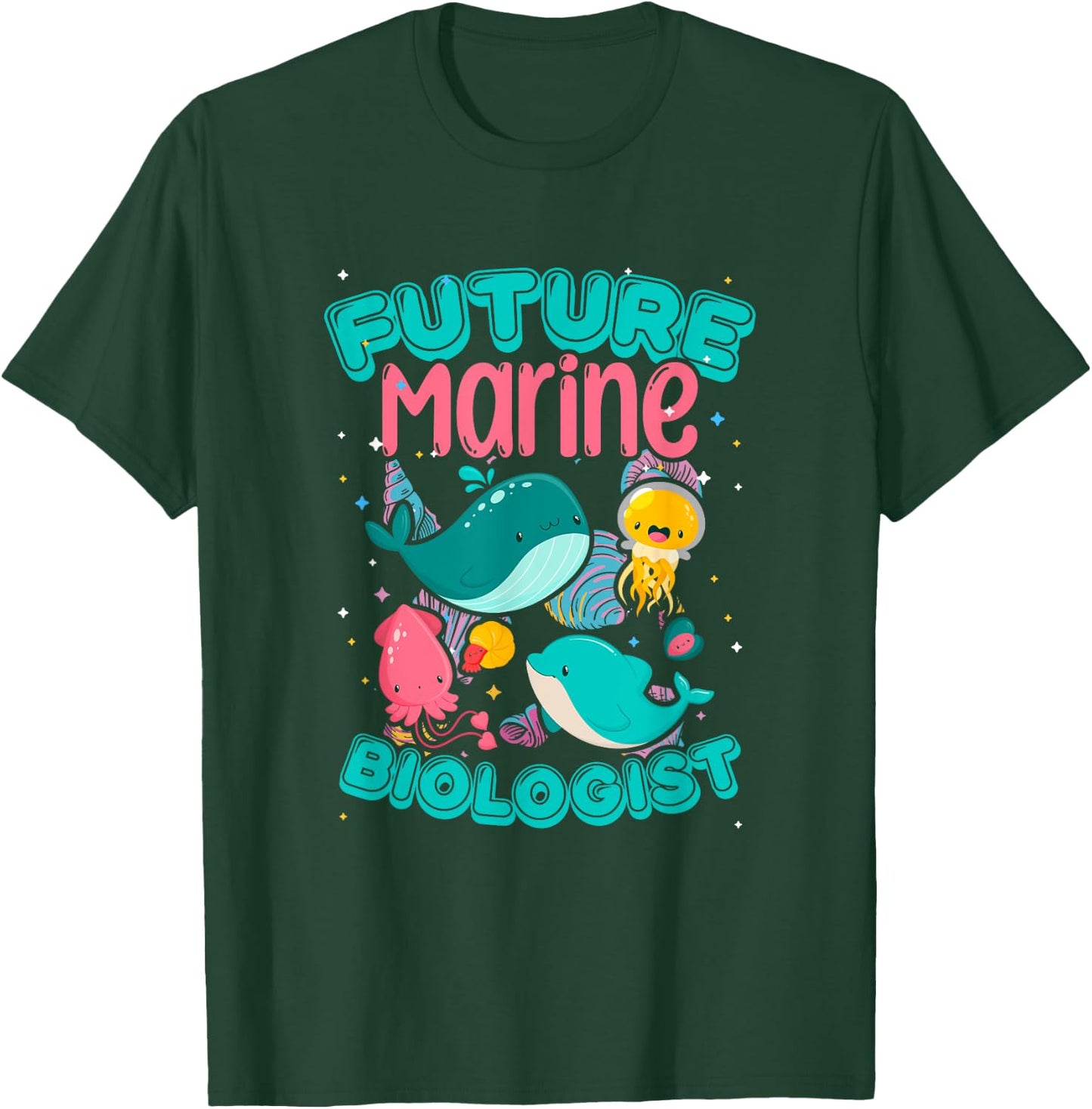 Future Marine Biologist Biology Ocean Animals Biologist T-Shirt - T-Shirt | Forest