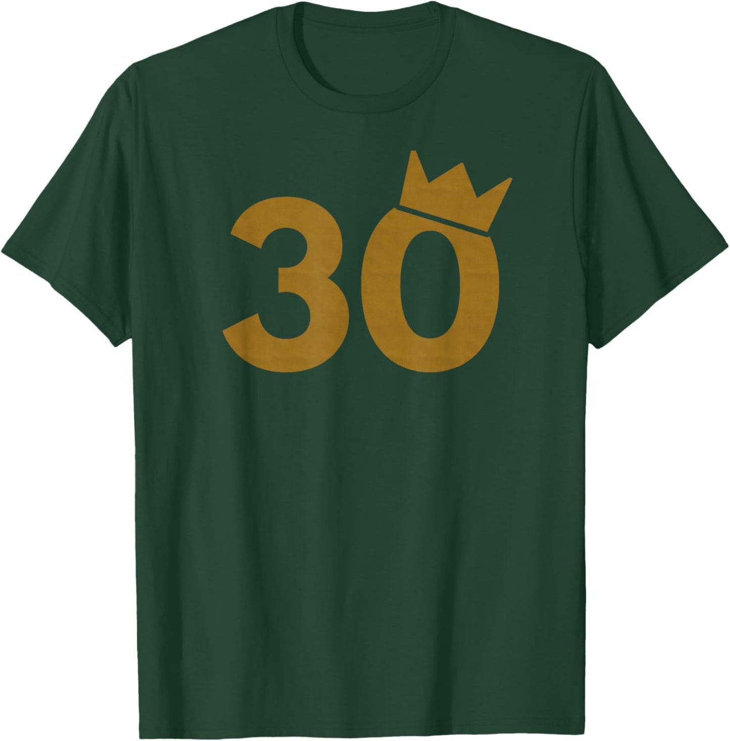 30 Gold Crown - 30th Birthday T-Shirt - T-Shirt | Forest