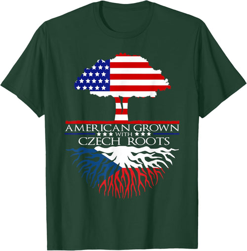 InGENIUS American Czech Ancestry Gifts Czech Roots US Czechoslovakia European Flag