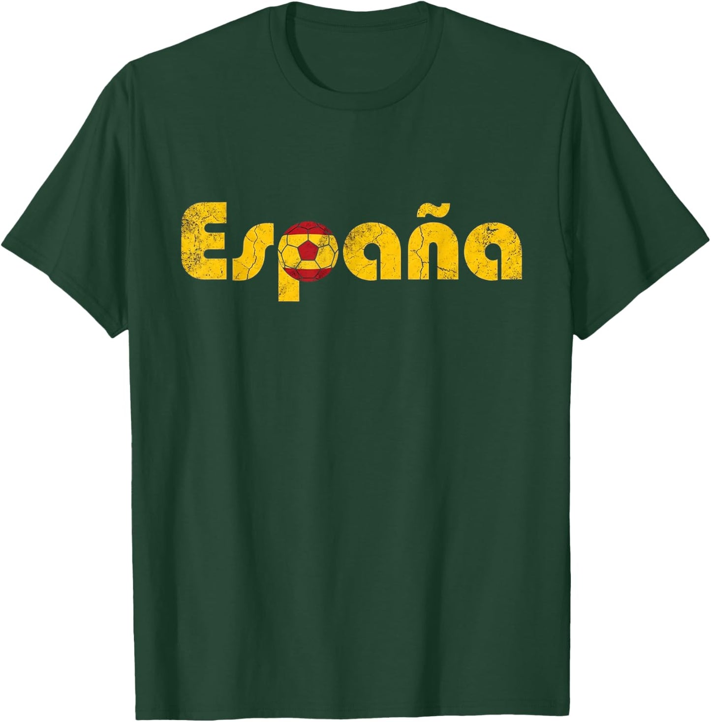 España ESP 26 Fan Vintage Retro Flag T-Shirt - T-Shirt | Forest