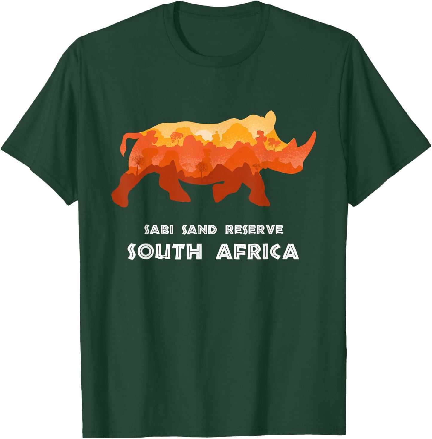 Sabi Sand Reserve, South Africa Safari National Park Game T-Shirt - T-Shirt | Forest