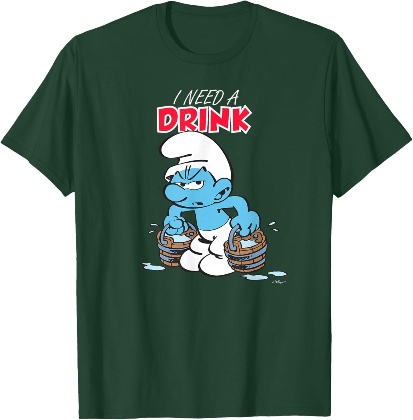 Die Schlümpfe Ich brauche einen Drink T-Shirt - T-Shirt | Forest