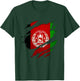 Afghanistan Shirt | Afghan Afghanistan Flag , black T-Shirt - T-Shirt | Forest