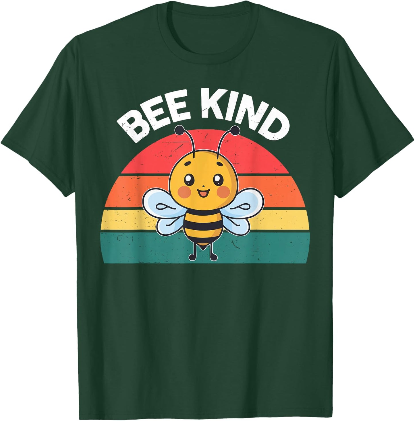Cute Bee Kind Shirt Kids Boys Girls Women Youth Toddler Bee T-Shirt - T-Shirt | Forest