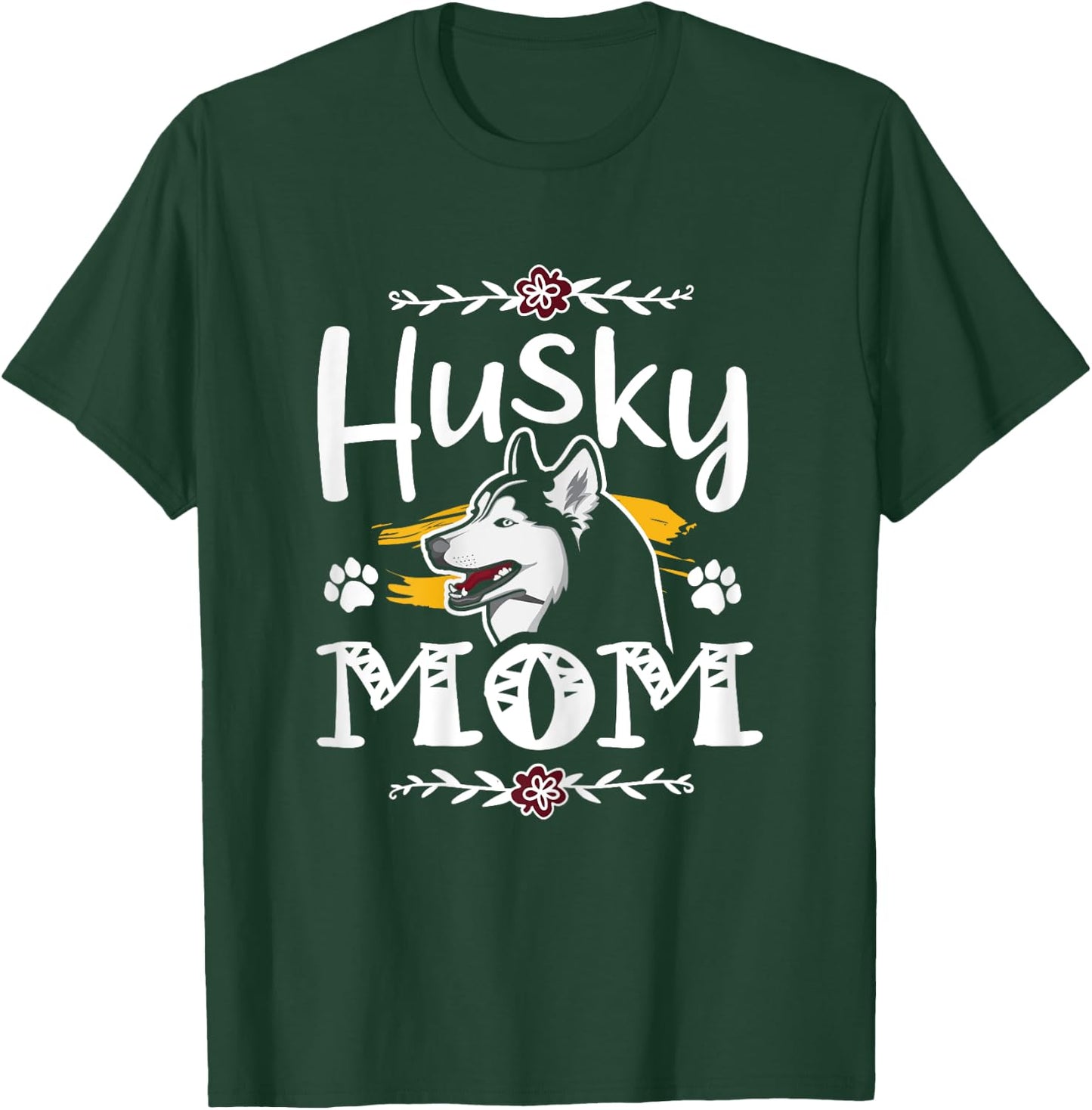 Siberian husky mom gifts, husky mama dog owner gift, huskies T-Shirt - T-Shirt | Forest