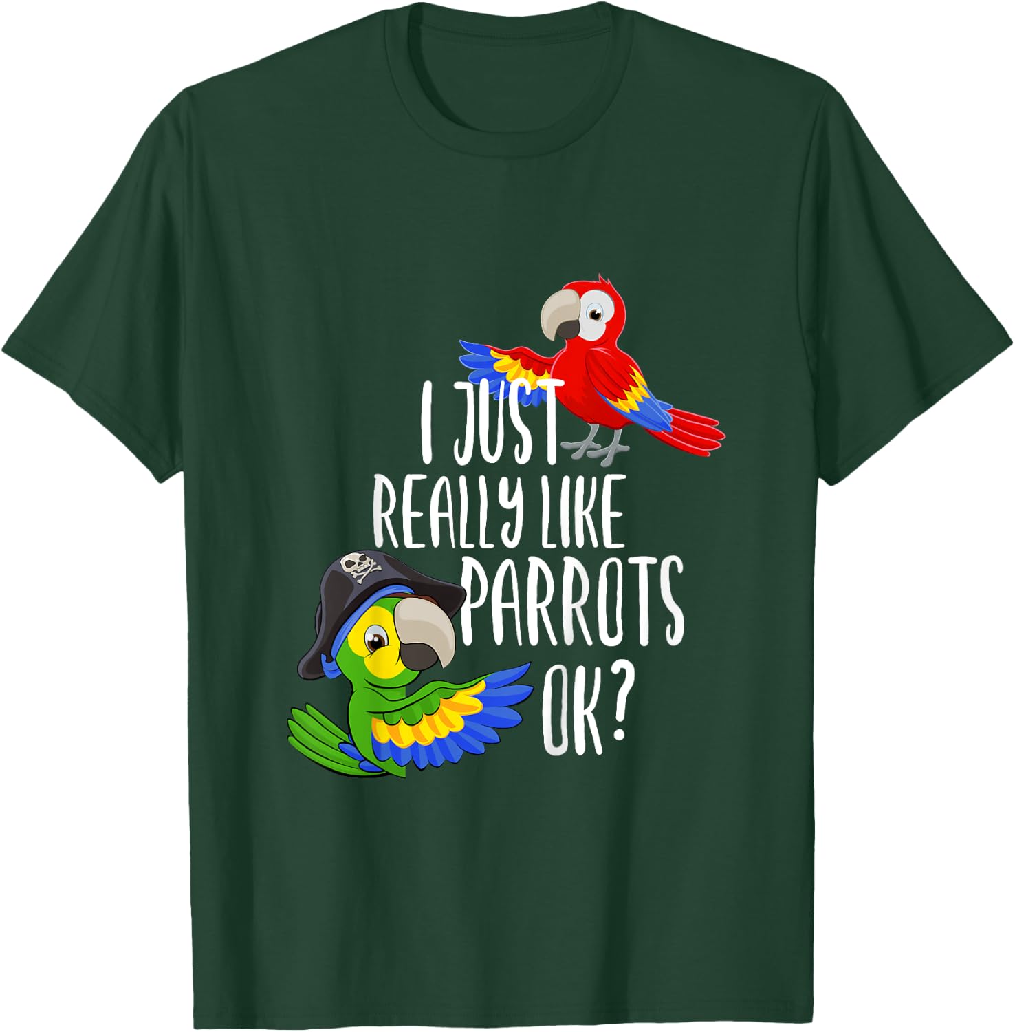 Parrot Gift Parrot Saying Funny Children T-Shirt - T-Shirt | Forest