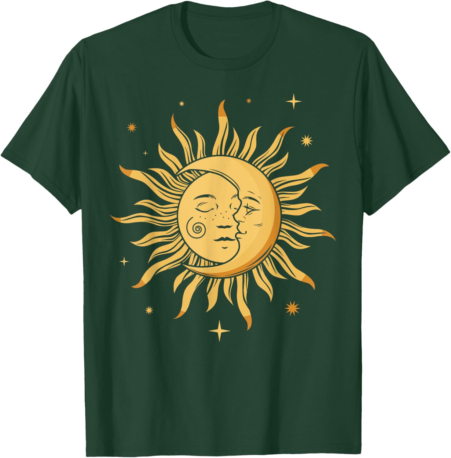 Astronomie Retro Sterne Sonne Mond Planeten Astrophile T-Shirt - T-Shirt | Forest
