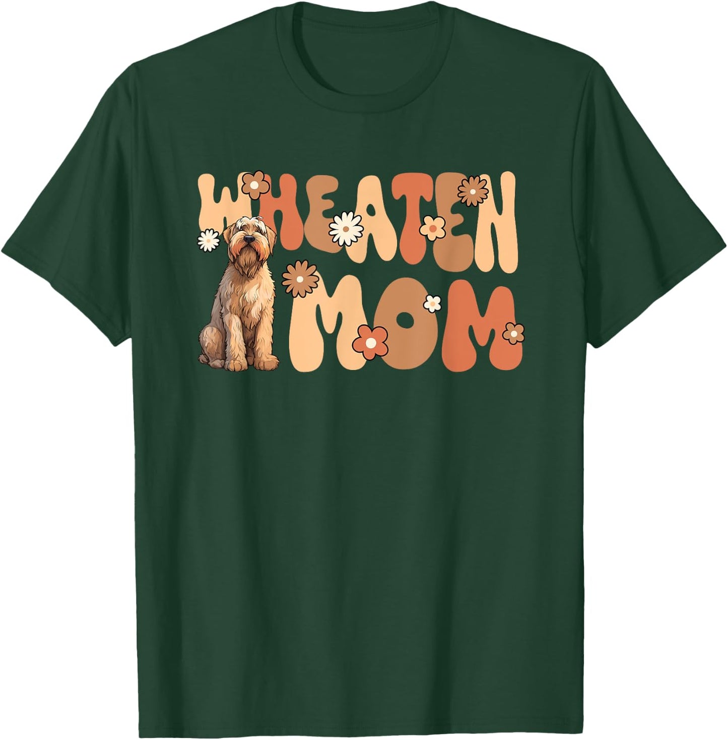 Irish Soft Coated Wheaten Terrier World's Best Wheaten Mom T-Shirt - T-Shirt | Forest