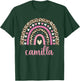 Camilla Rainbow Leopard Personalized Camilla Birthday T-Shirt - T-Shirt | Forest